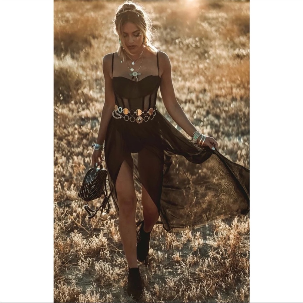 New! HOST PICK! Gorgeous bohemian sheer dress - Picture 1 of 8